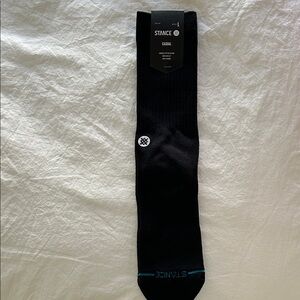 Stance Mens Black Crew Height Mid-Cushion Socks Size L (9-13) NWT